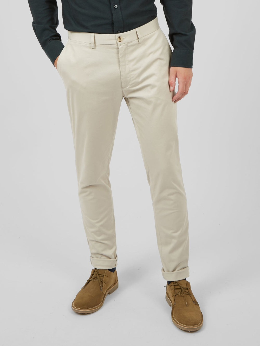 Pantalon Ben Sherman Signature Skinny Stretch Chino Blanche | VVK-76093990